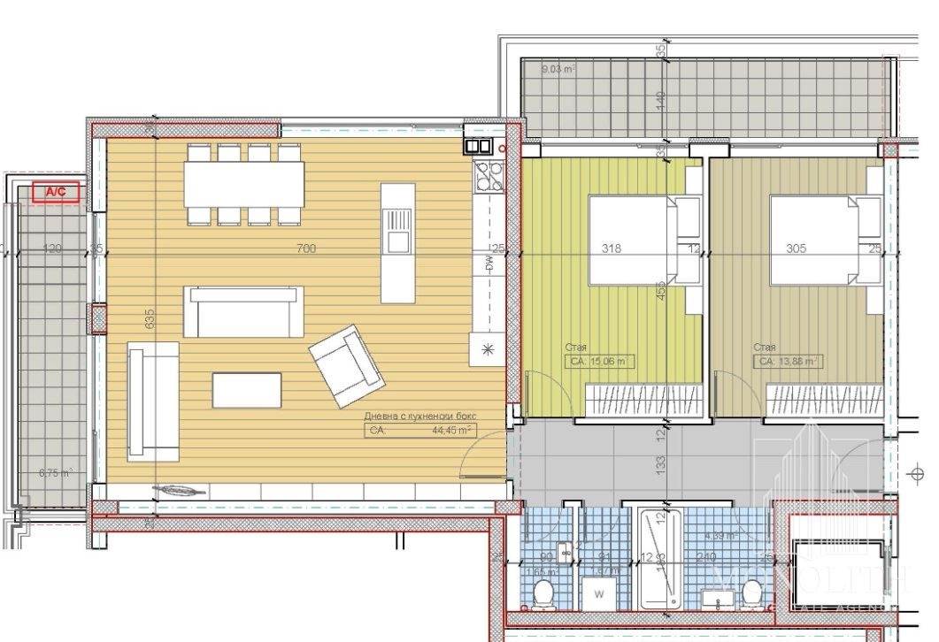 Продава 3-СТАЕН, гр. София, Бояна, снимка 15 - Апартаменти - 53889376