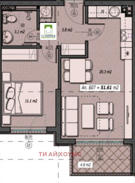 Продава 2-СТАЕН, гр. София, Малинова долина, снимка 2 - Aпартаменти - 47053545