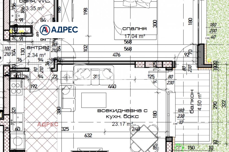 Na prodej  1 ložnice Varna , Mladost 1 , 74 m2 | 81665548