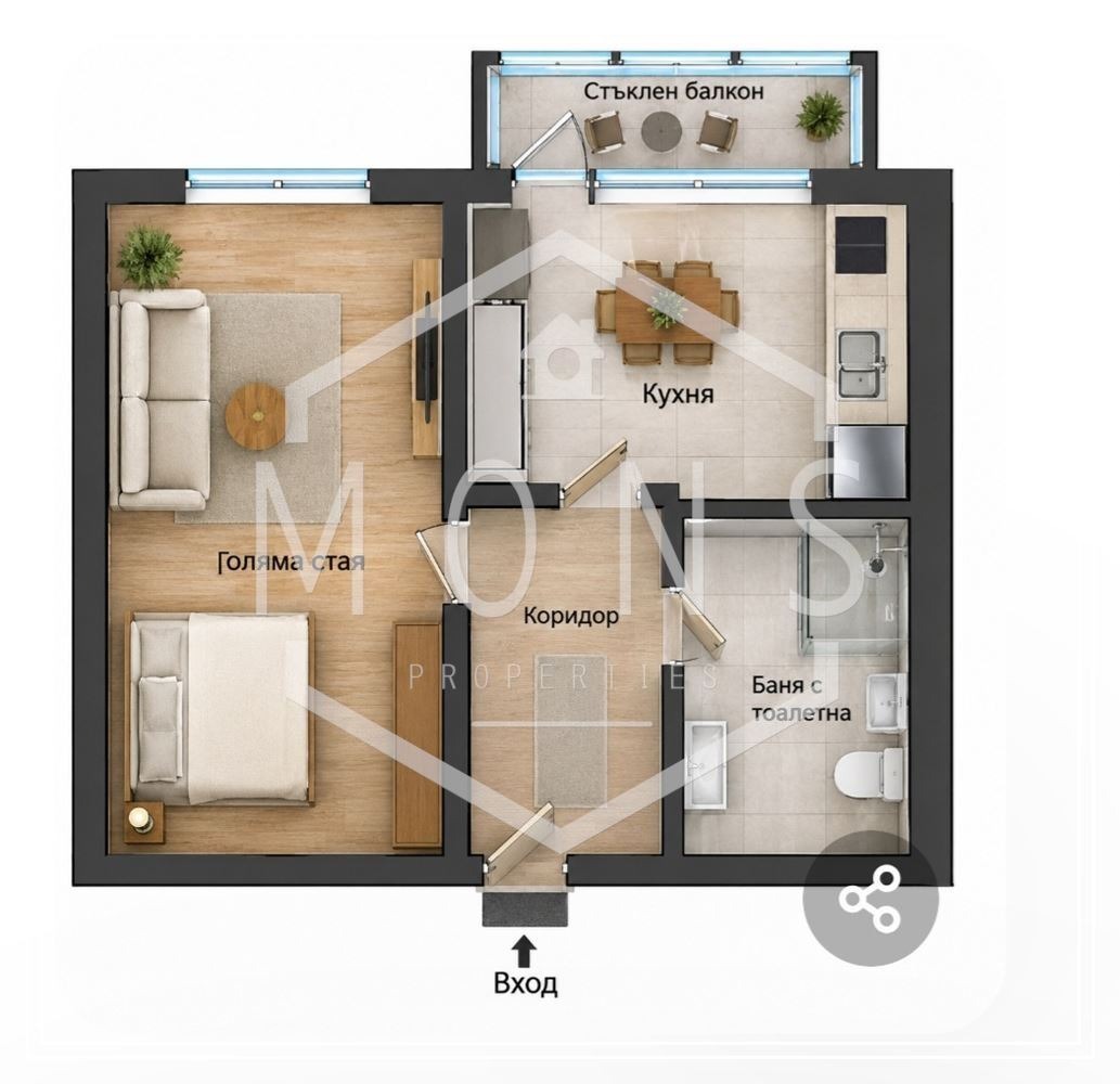 Продава 2-СТАЕН, гр. София, Дружба 1, снимка 7 - Апартаменти - 56072442
