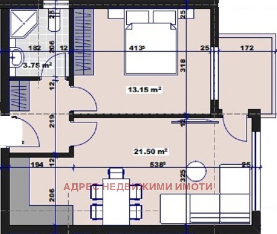 Na prodej  1 ložnice Stara Zagora , Tri čučura - sever , 61 m2 | 93814195 - obraz [4]
