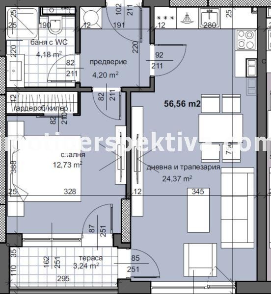 Продава 2-СТАЕН, гр. Пловдив, Тракия, снимка 12 - Апартаменти - 53073395