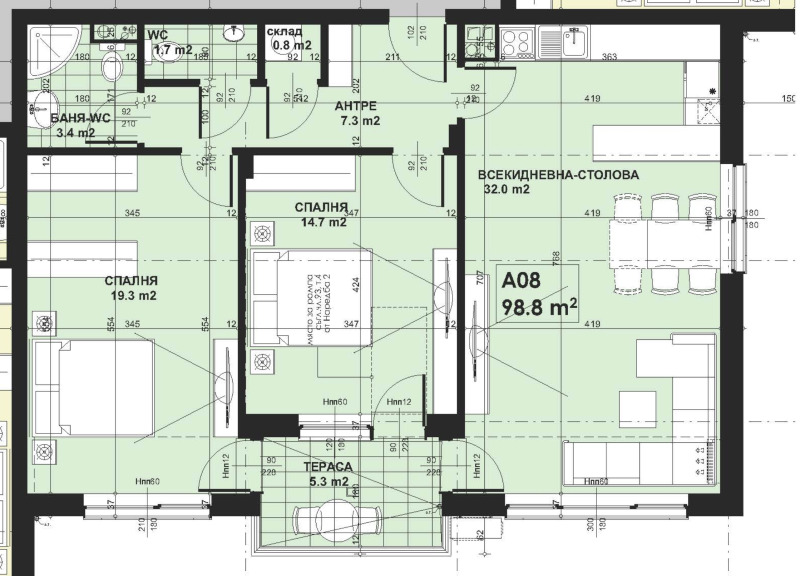 Продава 3-СТАЕН, гр. София, Малинова долина, снимка 3 - Апартаменти - 53122105