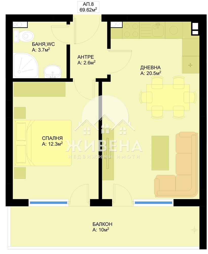 Продава 2-СТАЕН, гр. Варна, Гранд Мол, снимка 2 - Апартаменти - 50403033