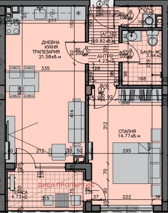 Продава 2-СТАЕН, гр. Бургас, Зорница