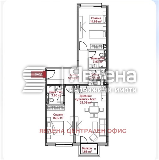Продава 3-СТАЕН, гр. София, Манастирски ливади, снимка 15 - Апартаменти - 54085492