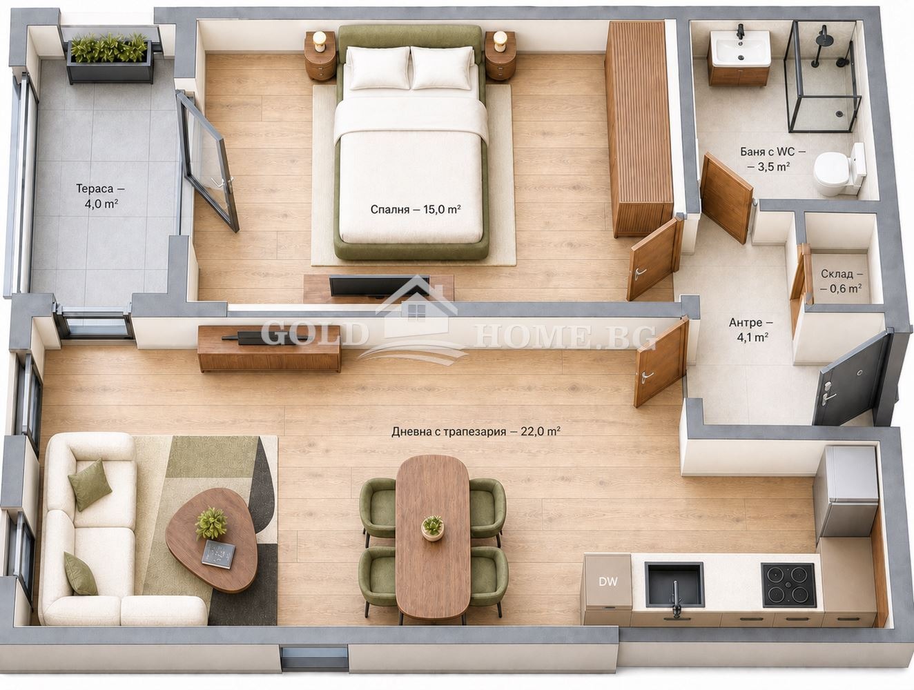 Продава 2-СТАЕН, гр. Пловдив, Христо Смирненски