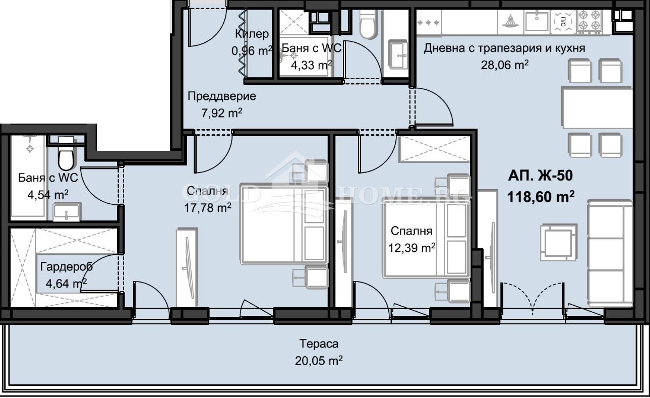 Продава 3-СТАЕН, гр. Пловдив, Христо Смирненски, снимка 11 - Апартаменти - 53707289