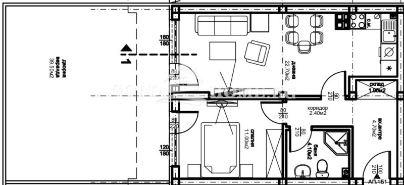 Zu verkaufen  1 Schlafzimmer Plowdiw , Ostromila , 65 qm | 94236403 - Bild [3]