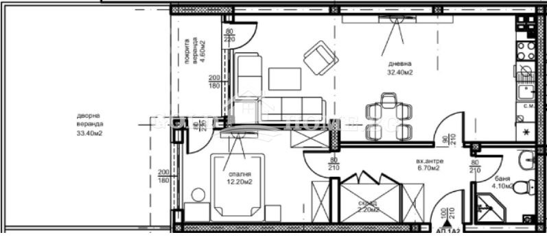 Zu verkaufen  1 Schlafzimmer Plowdiw , Ostromila , 65 qm | 94236403 - Bild [6]