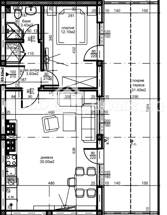 Zu verkaufen  1 Schlafzimmer Plowdiw , Ostromila , 65 qm | 94236403 - Bild [4]
