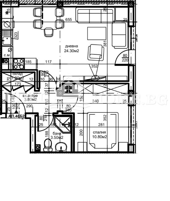 Zu verkaufen  1 Schlafzimmer Plowdiw , Ostromila , 65 qm | 94236403 - Bild [5]