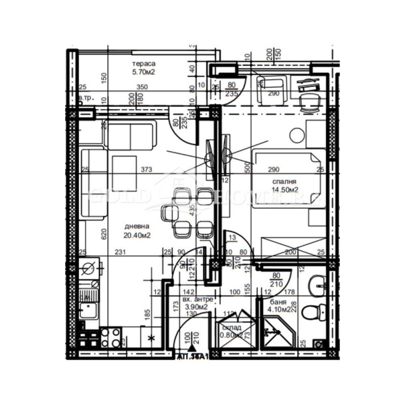 Zu verkaufen  1 Schlafzimmer Plowdiw , Ostromila , 65 qm | 94236403 - Bild [2]