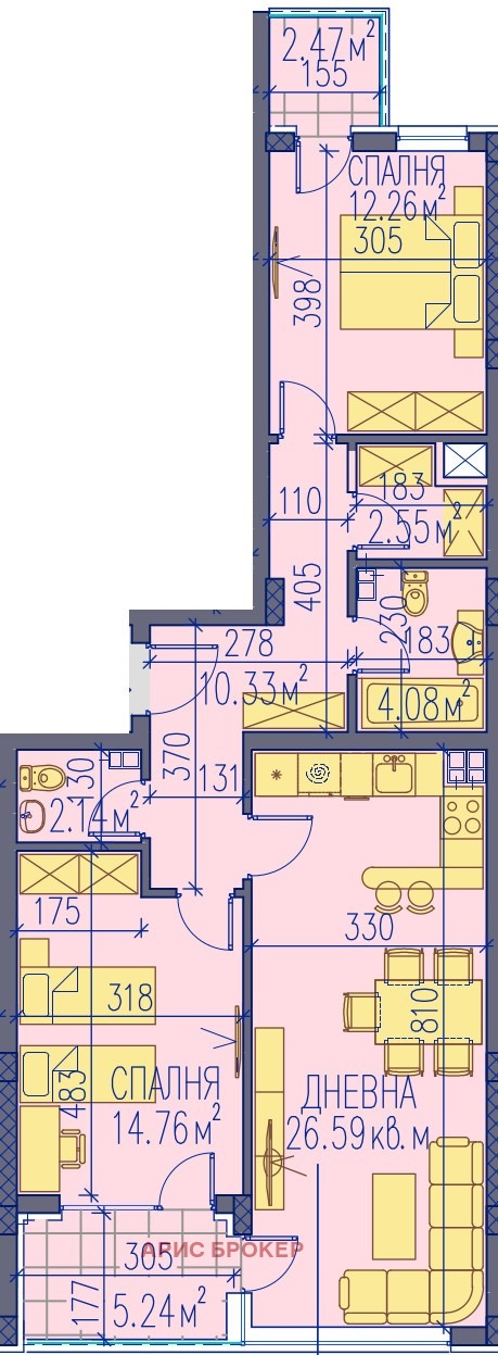 Продава 3-СТАЕН, гр. Пловдив, Каменица 2