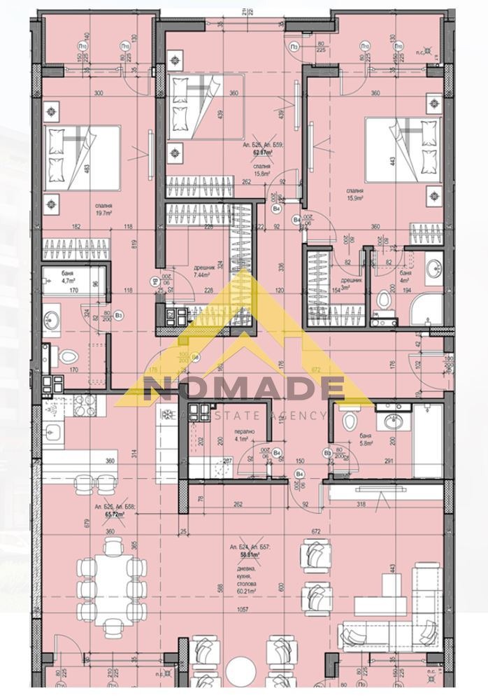 Na prodej  3+ ložnice Plovdiv , Christo Smirnenski , 230 m2 | 17198153 - obraz [3]