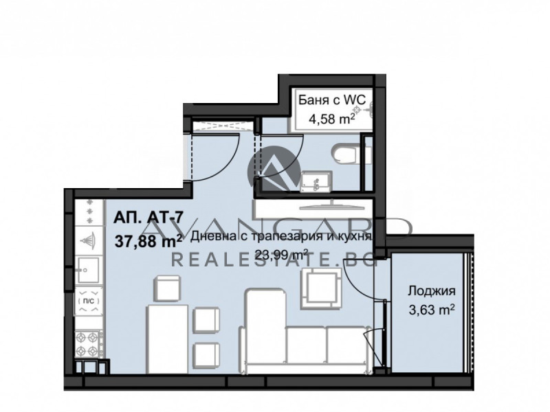 Продава 1-СТАЕН, гр. Пловдив, Христо Смирненски, снимка 2 - Апартаменти - 52751553