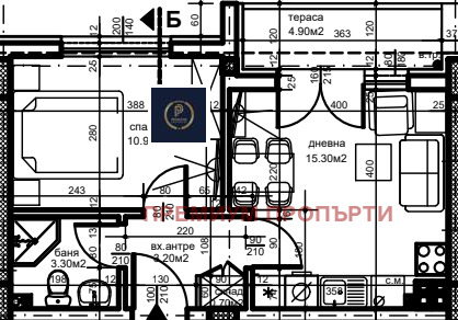 Продава  2-стаен град Пловдив , Христо Смирненски , 51 кв.м | 75633733 - изображение [4]