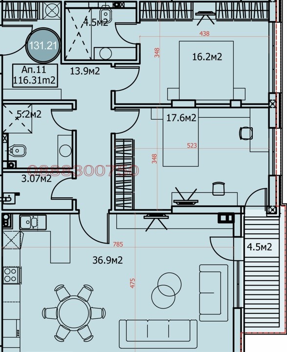 Продава 3-СТАЕН, гр. София, Драгалевци, снимка 5 - Aпартаменти - 48270858