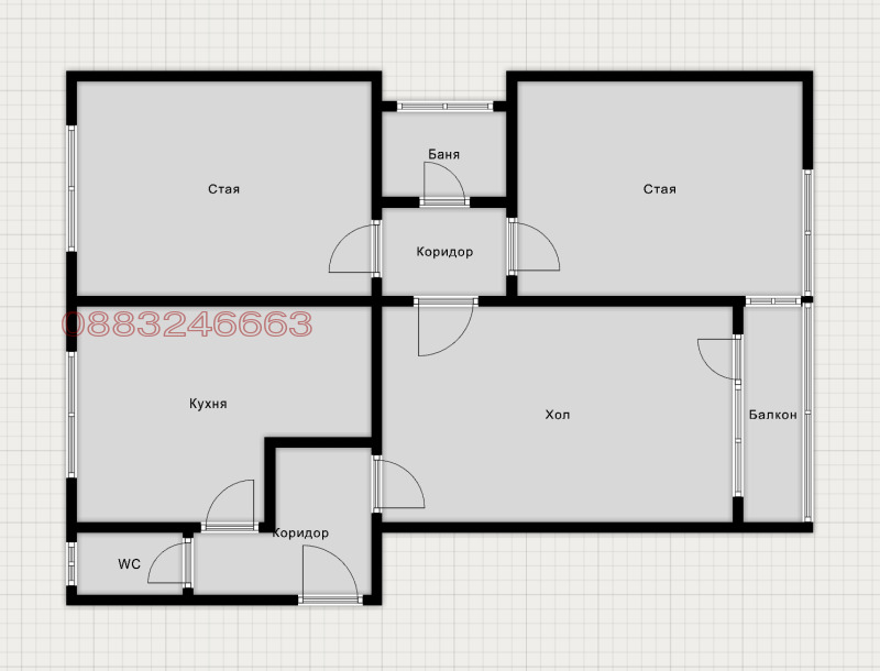 Продава 4-СТАЕН, гр. София, Център, снимка 2 - Апартаменти - 52986517