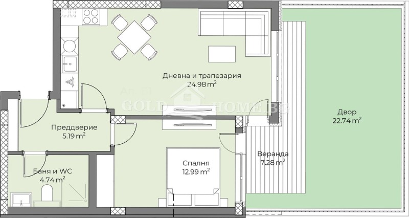 Продава 2-СТАЕН, гр. Пловдив, Беломорски, снимка 9 - Aпартаменти - 48393792