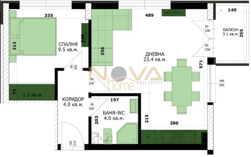 Продава  2-стаен град Варна , Кайсиева градина , 60 кв.м | 99169200 - изображение [2]