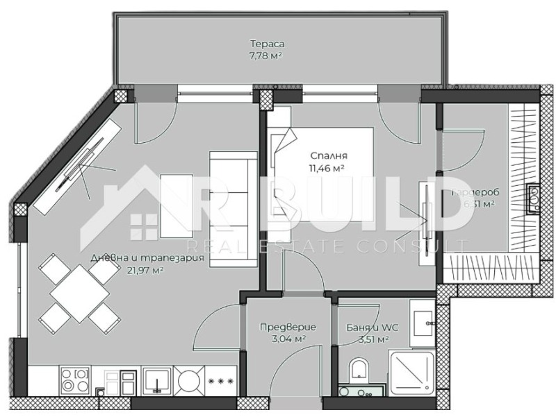 Продава 2-СТАЕН, гр. Пловдив, Христо Смирненски, снимка 2 - Апартаменти - 53005486