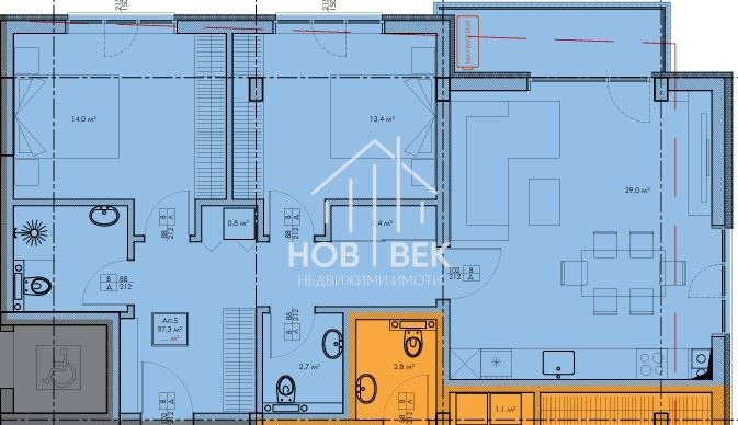 Продается  2 спальни Варна , Владислав Варненчик 1 , 109 кв.м | 40978026 - изображение [2]