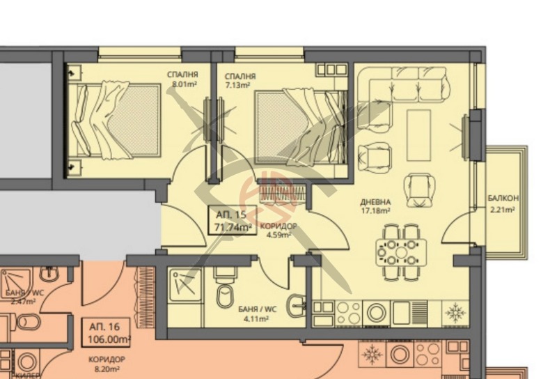 Zu verkaufen  2 Schlafzimmer Sofia , Lewski W , 72 qm | 32280413