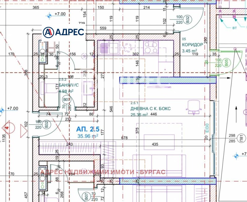 Продава 1-СТАЕН, гр. Бургас, Лазур, снимка 2 - Aпартаменти - 47790046