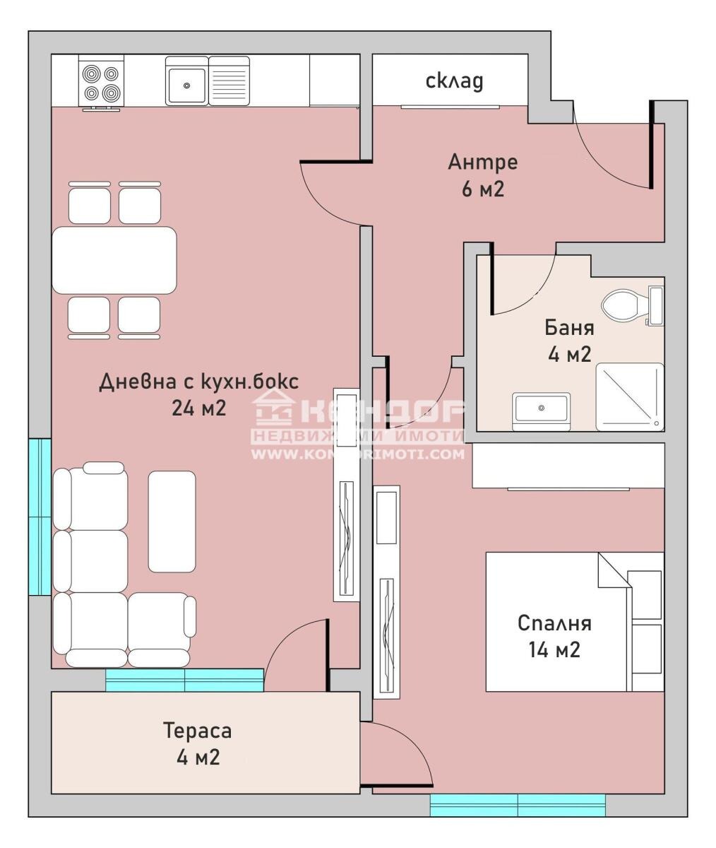 Продава 2-СТАЕН, гр. Пловдив, Тракия, снимка 3 - Апартаменти - 53861429