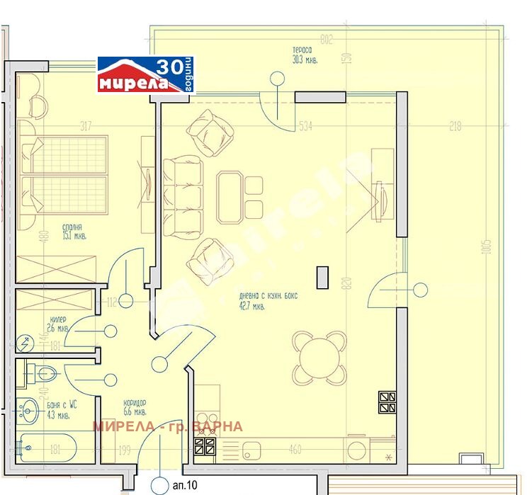 Продава 2-СТАЕН, гр. Варна, Виница, снимка 3 - Апартаменти - 52660531
