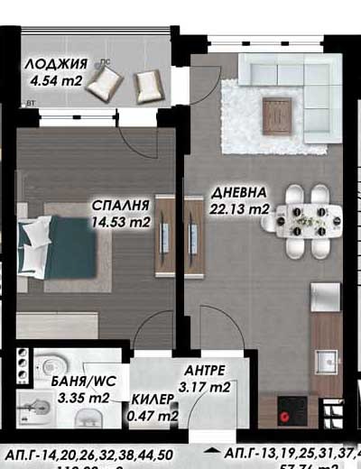 Продава 2-СТАЕН, гр. Пловдив, Гагарин, снимка 2 - Апартаменти - 52925714