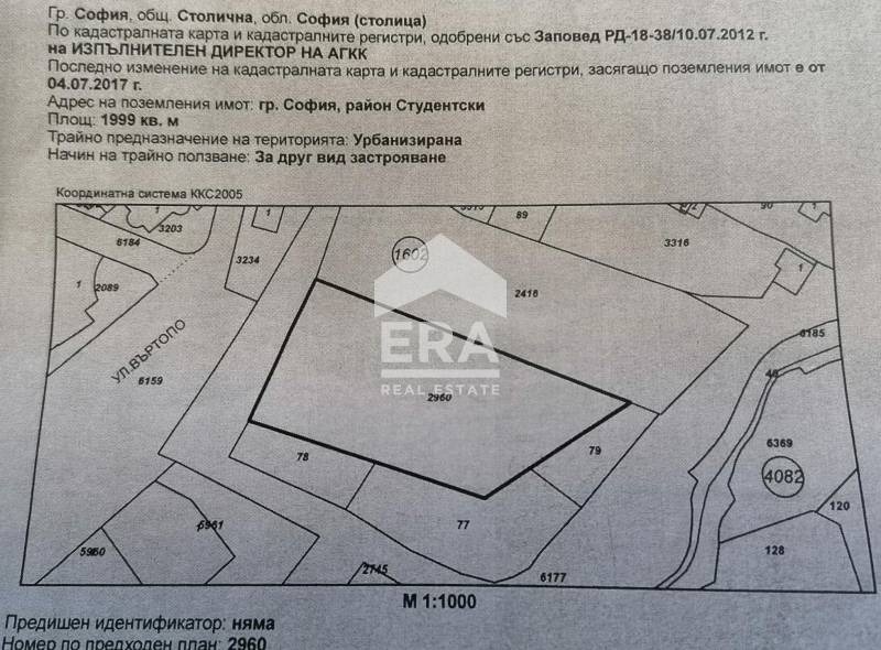 Til salg  Grund Sofia , Musagenitsa , 2000 kvm | 60699891