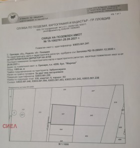 Продава парцел област Пловдив с. Оризари - [1] 
