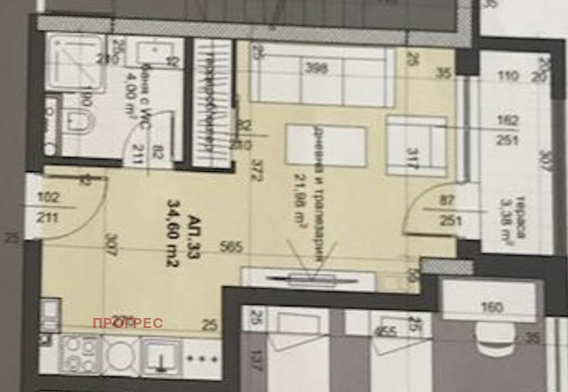 Na prodej  Studio Plovdiv , Trakija , 41 m2 | 52540671 - obraz [15]