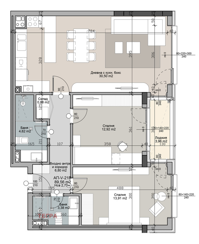 Продава 3-СТАЕН, гр. София, Кръстова вада, снимка 2 - Апартаменти - 53706752