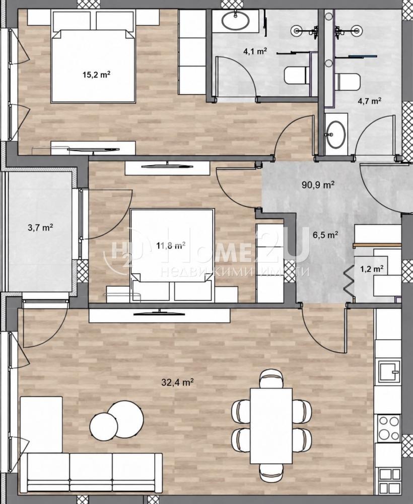 Продава 3-СТАЕН, гр. Пловдив, Кършияка, снимка 13 - Апартаменти - 56311146