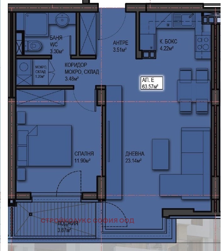 En venta  1 dormitorio Sofia , Mladost 4 , 79 metros cuadrados | 34189956