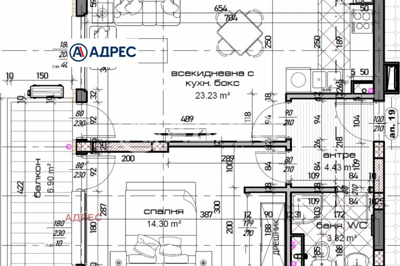 Na prodej  1 ložnice Varna , Mladost 1 , 77 m2 | 89505810 - obraz [3]