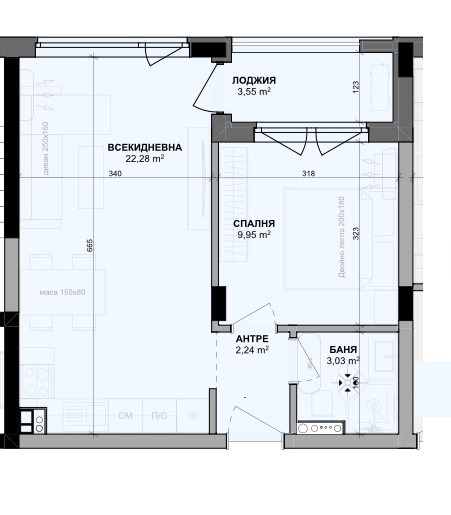 Продава 2-СТАЕН, гр. Варна, Цветен квартал, снимка 3 - Апартаменти - 54116848