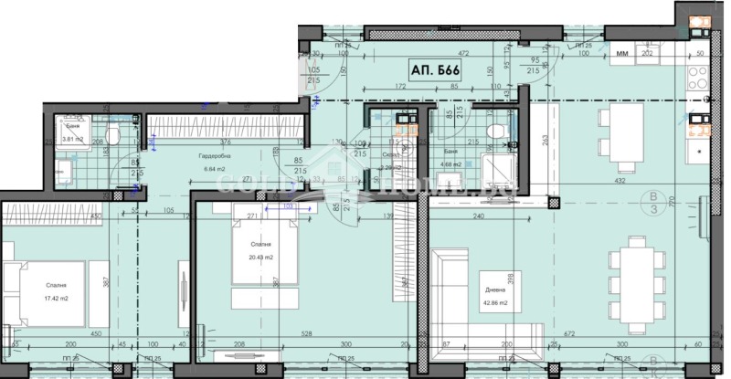 For Sale  2 bedroom Plovdiv , Gagarin , 112 sq.m | 30060244 - image [8]