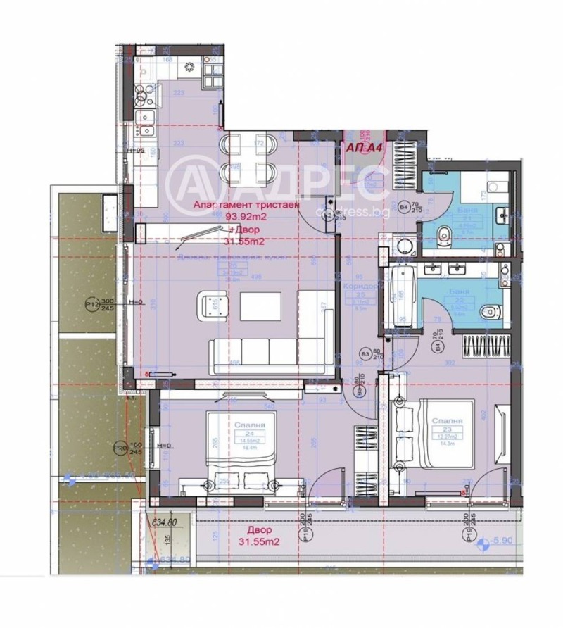 Продава 3-СТАЕН, гр. София, Бояна, снимка 4 - Апартаменти - 53228122