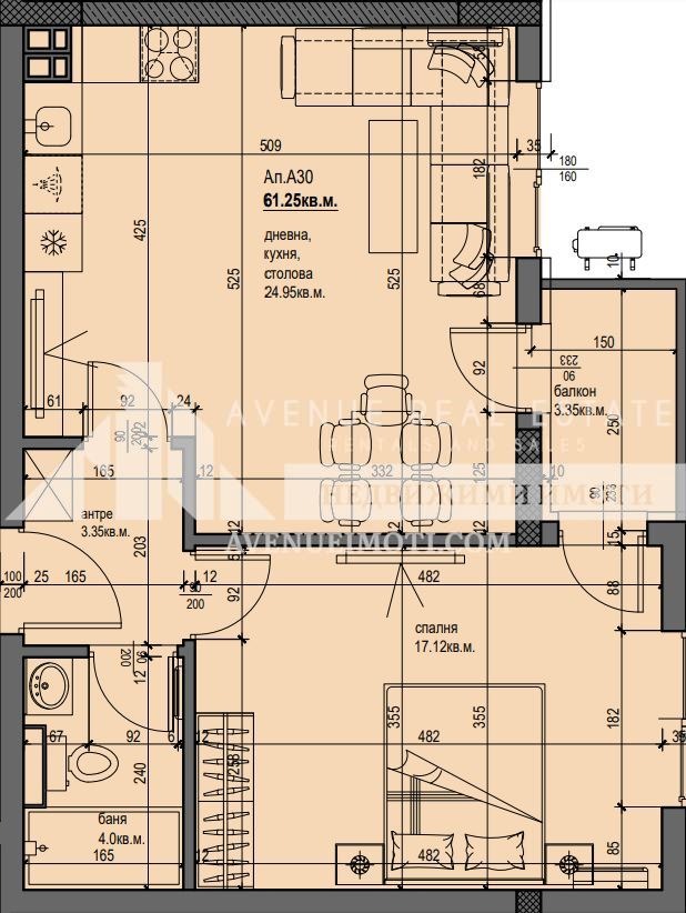 Na prodej  1 ložnice Plovdiv , Christo Smirnenski , 78 m2 | 85162934 - obraz [2]