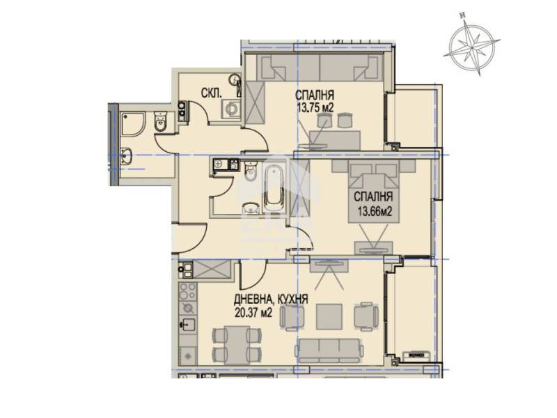 À venda  2 quartos Sofia , Krastova vada , 103 m² | 15013607 - imagem [10]