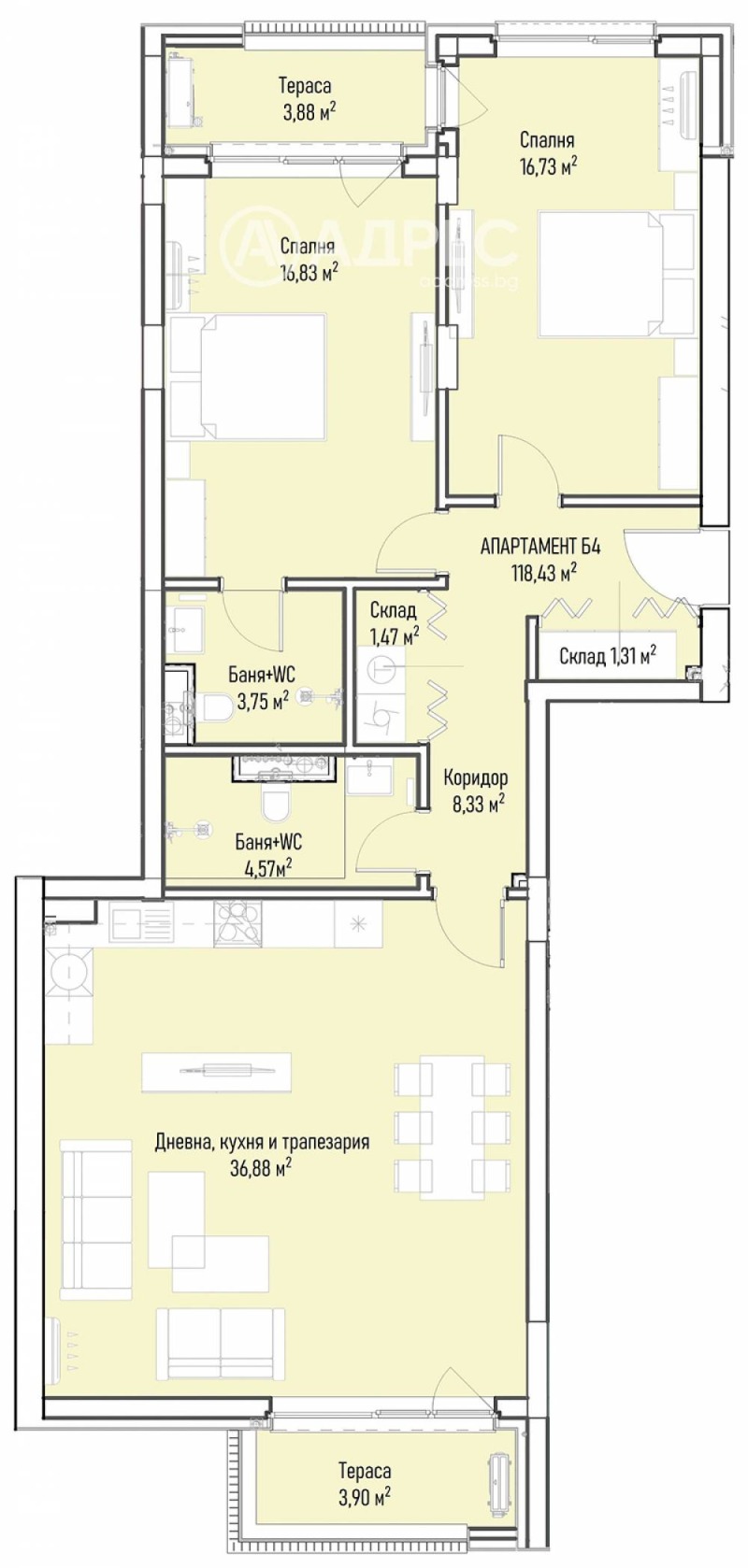 Продава  3-стаен град София , Младост 4 , 146 кв.м | 40174628 - изображение [4]