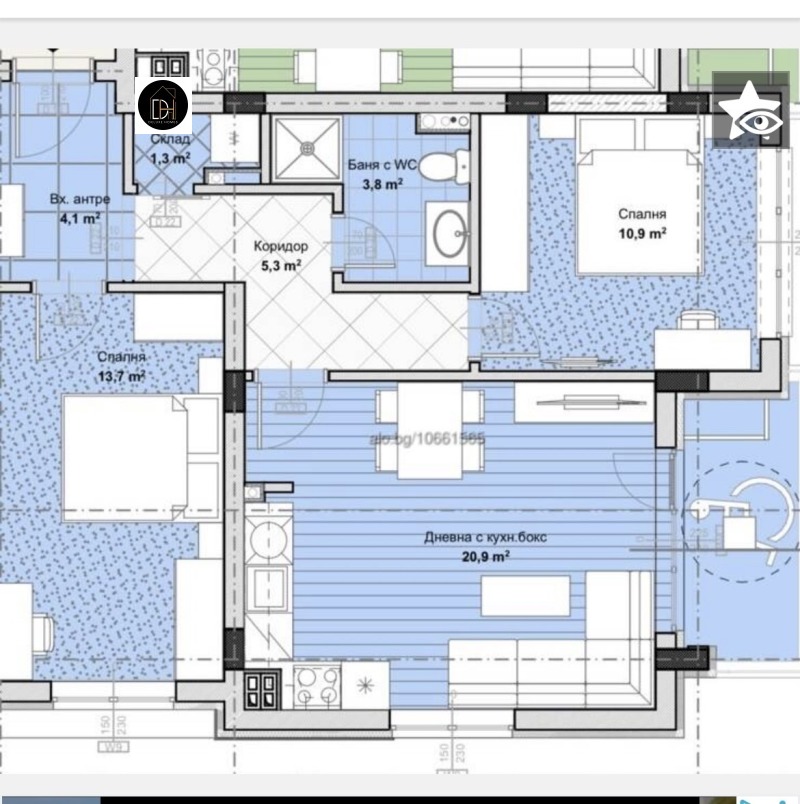 Продава 3-СТАЕН, гр. Пловдив, Остромила, снимка 3 - Апартаменти - 53412973