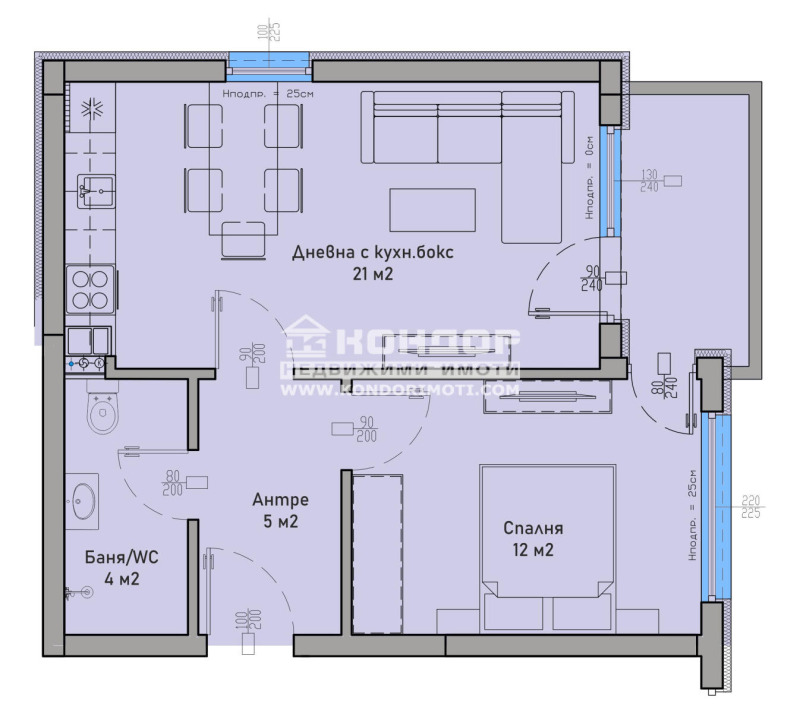 Продава 2-СТАЕН, гр. Пловдив, Западен, снимка 2 - Апартаменти - 53334024
