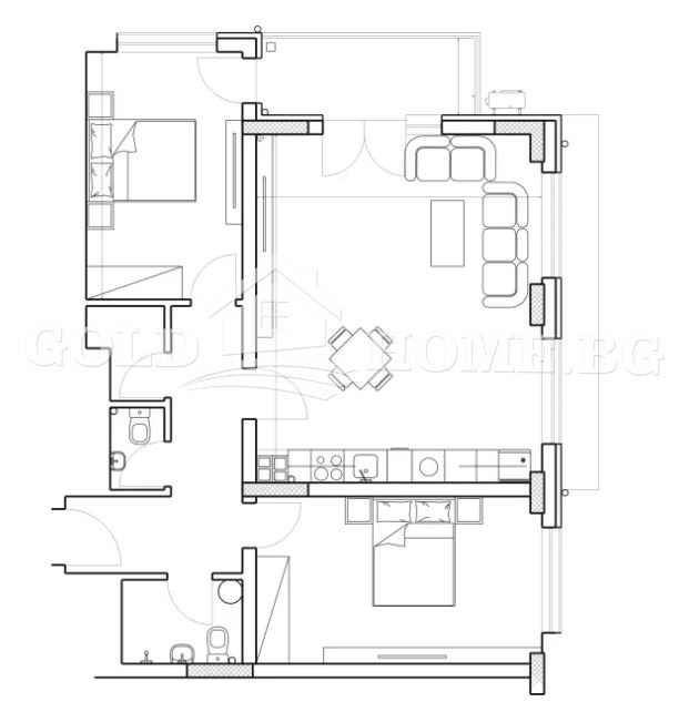 De vânzare  2 dormitoare Plovdiv , Mladejci Hâlm , 87 mp | 53682658 - imagine [10]