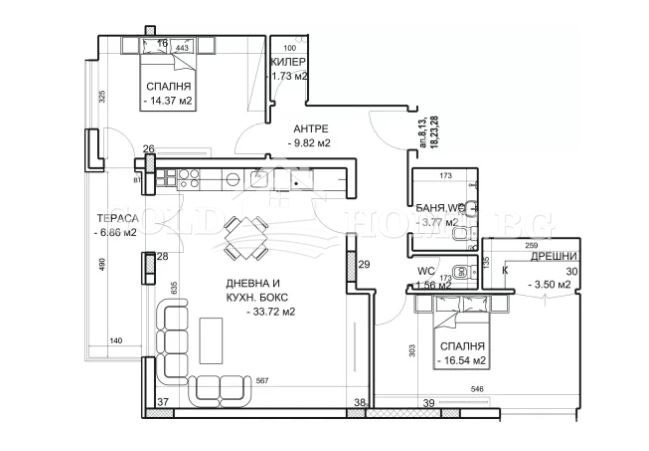 De vânzare  2 dormitoare Plovdiv , Mladejci Hâlm , 87 mp | 53682658 - imagine [14]