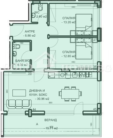 De vânzare  2 dormitoare Plovdiv , Mladejci Hâlm , 87 mp | 53682658 - imagine [3]